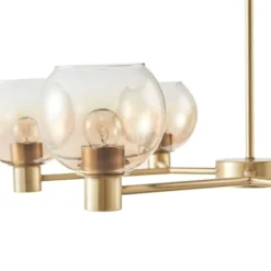 Blaire 6-light Ombre Globe Chandelier Antique Brass/Amber - Ink+Ivy -Famous Lighting Store GUEST 94c64735 f524 477f 8ef3 578b49dc57d5