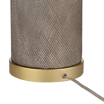 360 Lighting Gilson Modern Table Lamps 24 1/2" High Set of 2 Gray Glaze Ceramic White Drum Shade for Bedroom Living Room Bedside Nightstand Office 360 Lighting Gilson Modern Table Lamps 24 1/2" High Set Of 2 Gray Glaze Ceramic White Drum Shade For Bedroom Living Room Bedside Nightstand Office -Famous Lighting Store GUEST 95a9b8a9 2930 4792 8828 efd351ad2309