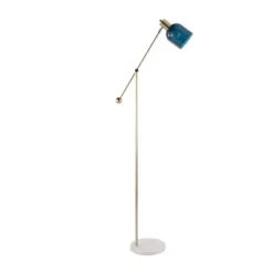 73" Marcel Floor Lamp Blue/Gold/White - LumiSource -Famous Lighting Store GUEST 95d02b97 f51c 4391 ae55 c5eef9bf109f