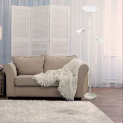 3 Light Floor Lamp With Scalloped Glass Shade White - Elegant Designs 6 3 Light Floor Lamp With Scalloped Glass Shade White - Elegant Designs -Famous Lighting Store GUEST 96208065 1b54 4471 af66 490006319f4e