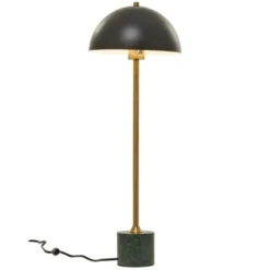 28" X 10" Metal Umbrella Style Desk Lamp With Marble Base - Olivia & May -Famous Lighting Store GUEST 9646a295 bd8b 4a99 81b9 c4adbcfb6fb9