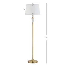61" Crystal/Metal Harper Floor Lamp (Includes LED Light Bulb) Gold - JONATHAN Y -Famous Lighting Store GUEST 9732ea26 2517 4914 96a9 95bfcff042c0