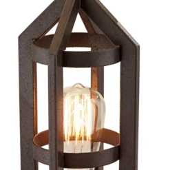 Franklin Iron Works Lucas Industrial Table Lamps 26" High Set Of 2 Bronze With USB Charging Port Nightlight LED Peanut Drum Shade For Bedroom Desk 5 Franklin Iron Works Lucas Industrial Table Lamps 26" High Set Of 2 Bronze With USB Charging Port Nightlight LED Peanut Drum Shade For Bedroom Desk -Famous Lighting Store GUEST 97ab6298 52f2 435c bfbb e319303fcc9b