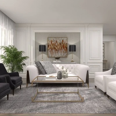 Metal Buffet Lamp with Drum Shade Black - Olivia & May Metal Buffet Lamp With Drum Shade Black - Olivia & May -Famous Lighting Store GUEST 98e31067 ce7d 4038 81a2 bf9930d38462