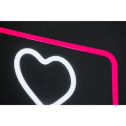 Amped Co 13 X 11 Inches Neon Desk Light Like Sign Symbol, Heart, Red And White -Famous Lighting Store GUEST 9a2866cd c6b2 4628 a44a d85a641c2548