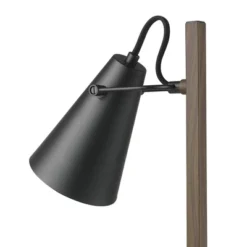 18" Nash Table Lamp With Faux Wood Arm Matte Black - Globe Electric -Famous Lighting Store GUEST 9b929bdb 087c 4137 b9e9 e34fc4fec910