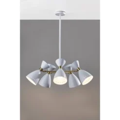 5-Head Oscar Pendant White - Adesso -Famous Lighting Store GUEST 9bcba66c 9da3 42b5 86ca d1ef0811d0f1