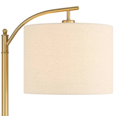 360 Lighting Modern Downbridge Floor Lamp 61 1/2" Tall Warm Gold Metal Off-White Linen Drum Shade for Living Room Reading Bedroom 360 Lighting Modern Downbridge Floor Lamp 61 1/2" Tall Warm Gold Metal Off-White Linen Drum Shade For Living Room Reading Bedroom -Famous Lighting Store GUEST 9c71ab6a 6e82 47a1 a24e 201431ca1e67