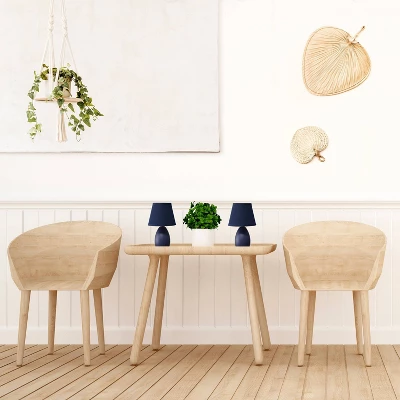 9.45" 2pk Petite Ceramic Oblong Bedside Table Desk Lamps with Matching Tapered Drum Shade Blue - Creekwood Home 9.45" 2pk Petite Ceramic Oblong Bedside Table Desk Lamps With Matching Tapered Drum Shade Blue - Creekwood Home -Famous Lighting Store GUEST a039df64 f79e 468e a009 89fbcd450565