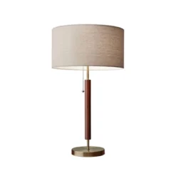 26.25" Hamilton Table Lamp Walnut - Adesso -Famous Lighting Store GUEST a1c995c1 1c86 4188 8100 7b7650b56d4d