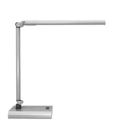 Hastings Home LED Contemporary Reading And Desk Lamp With 2 Adjustable Arms - White -Famous Lighting Store GUEST a2513d46 83d6 40cc 8f85 f549d9e202ea