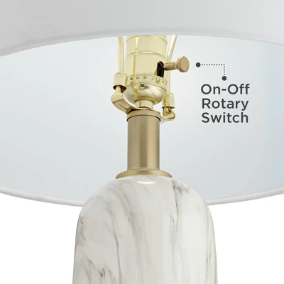 360 Lighting Maceao Modern Table Lamps 28" Tall Set of 2 White Faux Marble Tapered Drum Shade for Bedroom Living Room Bedside Nightstand Office House 360 Lighting Maceao Modern Table Lamps 28" Tall Set Of 2 White Faux Marble Tapered Drum Shade For Bedroom Living Room Bedside Nightstand Office House -Famous Lighting Store GUEST a3a3978b d868 4ab9 b095 41d0f6d627f2