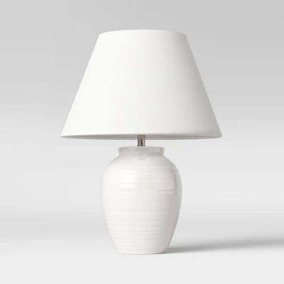 Turned Ceramic Table Lamp White - Threshold™ Turned Ceramic Table Lamp White - Threshold™ -Famous Lighting Store GUEST a3c43bdb 74c2 4bbe a3c8 10bb261e03b9