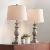 Regency Hill Regency Traditional Table Lamps 26 1/2" High Set Of 2 Beige Washed Fabric Tapered Drum Shade For Bedroom Living Room Bedside Nightstand -Famous Lighting Store GUEST a4bb515b 88b0 4eb2 8c4c 532388d4ba83