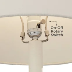 360 Lighting Modern Table Lamps 24 1/2" High Set Of 2 White Sculpture Fabric Cone Shade For Bedroom Living Room House Home Bedside Nightstand Office 5 360 Lighting Modern Table Lamps 24 1/2" High Set Of 2 White Sculpture Fabric Cone Shade For Bedroom Living Room House Home Bedside Nightstand Office -Famous Lighting Store GUEST a4ea5949 be47 47b9 826d e5939a21e32a