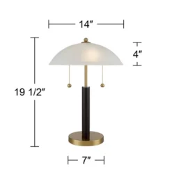 360 Lighting Mid Century Modern Desk Lamp 19 1/2" High Brown Wood White Frosted Glass Dome Shade For Bedroom Living Room Office 6 360 Lighting Mid Century Modern Desk Lamp 19 1/2" High Brown Wood White Frosted Glass Dome Shade For Bedroom Living Room Office -Famous Lighting Store GUEST a5761f0f ef05 4fa8 b53d b55078e4844a