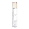 Etagere Storage Shelf Floor Lamp With Linen Shade White - Simple Designs 2 Etagere Storage Shelf Floor Lamp With Linen Shade White - Simple Designs -Famous Lighting Store GUEST a6990b41 7a72 4836 8e76 8371c19ecbf9