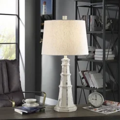 Berwyn Light House Table Lamp With Tapered Drum Shade White - StyleCraft -Famous Lighting Store GUEST a6abc6a0 dcae 48d0 a9f9 d770907ec803