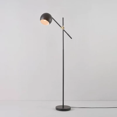 60" Molly Floor Lamp with Matte Black Shade - Globe Electric 60" Molly Floor Lamp With Matte Black Shade - Globe Electric -Famous Lighting Store GUEST a78771ca a6db 4d10 8681 36abc2254bce