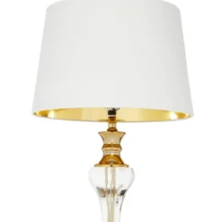 27" X 15" Glam Glass Table Lamp Gold - Olivia & May -Famous Lighting Store GUEST a8fb224a 1d35 4eda 8f7a bbd5d93f6f42