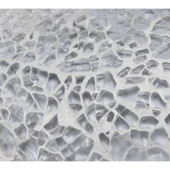 Mosaic Tiled Glass Genie Table Lamp With Fabric Shade Gray - Simple Designs -Famous Lighting Store GUEST aae48dd5 e2d7 4ac5 8e05 66d3a2d33fa6