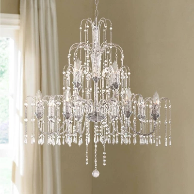 Vienna Full Spectrum Crystal Rain Chrome Chandelier 33" Wide Modern 12-Light Fixture for Dining Room House Foyer Kitchen Island Entryway Bedroom Home Vienna Full Spectrum Crystal Rain Chrome Chandelier 33" Wide Modern 12-Light Fixture For Dining Room House Foyer Kitchen Island Entryway Bedroom Home -Famous Lighting Store GUEST ab2d6a8e c4f1 4f27 bb79 7a3e6fcb3faf