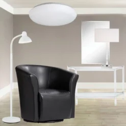 360 Lighting Modern Floor Lamp Adjustable Gooseneck Arm 56" Tall White Metal For Living Room Reading Bedroom Office -Famous Lighting Store GUEST ab5ba71d 5a4c 447e aa91 65c0c07dac14