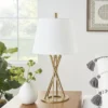 23" Gold Metal Twist Table Lamp - Nourison -Famous Lighting Store GUEST ac63ffd7 7025 4b43 aaee 8470b38d534c