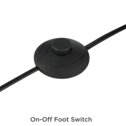 Possini Euro Design Modern Arc Floor Lamp 63 1/2" Tall Warm Gold Black Metal Milky White Glass Shade For Living Room Reading House -Famous Lighting Store GUEST ad81609d 619c 41da 85eb 6a0ab6c4ec33