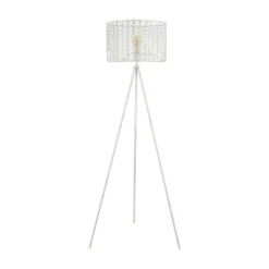 61" Cage Shade Metal Tripod Floor Lamp Ingrid White - River Of Goods 8 61" Cage Shade Metal Tripod Floor Lamp Ingrid White - River Of Goods -Famous Lighting Store GUEST af158ee3 85fc 49c6 892f bfd3d8512d64