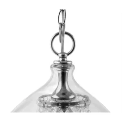 11.75" Faceted Crystal Glass Hanging Pendant - River Of Goods -Famous Lighting Store GUEST af424e62 e3be 425e 87f1 51b6bfb84f58