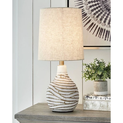 Aleela Table Lamp White/Gold - Signature Design by Ashley Aleela Table Lamp White/Gold - Signature Design By Ashley -Famous Lighting Store GUEST b345b143 7b73 47e6 84b9 5c89ac22eba7