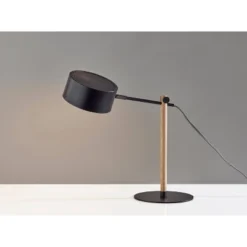 Natural Wood Dylan Desk Lamp Black - Adesso -Famous Lighting Store GUEST b3c47d24 3eb1 4369 a7dc 14a7f69c926a