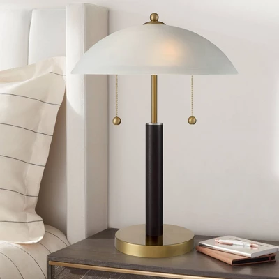 360 Lighting Mid Century Modern Desk Lamp 19 1/2" High Brown Wood White Frosted Glass Dome Shade for Bedroom Living Room Office 360 Lighting Mid Century Modern Desk Lamp 19 1/2" High Brown Wood White Frosted Glass Dome Shade For Bedroom Living Room Office -Famous Lighting Store GUEST b48aa983 7aef 4e55 9022 b4e6433aa5e8