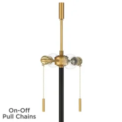 Possini Euro Design Roxie Modern Floor Lamp With Riser 65 1/2" Tall Brass Black Metal Sheer Linen Double Drum Shade For Living Room Bedroom Office 4 Possini Euro Design Roxie Modern Floor Lamp With Riser 65 1/2" Tall Brass Black Metal Sheer Linen Double Drum Shade For Living Room Bedroom Office -Famous Lighting Store GUEST b5c07179 5767 4f85 8a6f b0163d6075eb