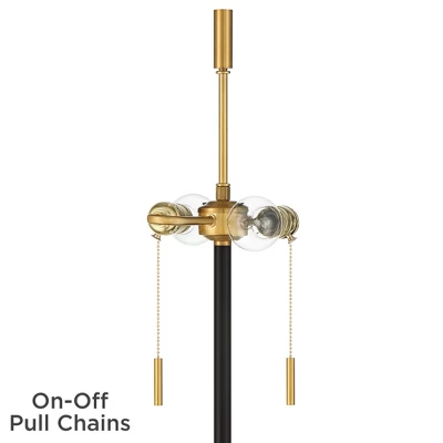 Possini Euro Design Roxie Modern Floor Lamp with Riser 65 1/2" Tall Brass Black Metal Sheer Linen Double Drum Shade for Living Room Bedroom Office Possini Euro Design Roxie Modern Floor Lamp With Riser 65 1/2" Tall Brass Black Metal Sheer Linen Double Drum Shade For Living Room Bedroom Office -Famous Lighting Store GUEST b5c07179 5767 4f85 8a6f b0163d6075eb