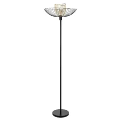 71" Demi Painted Metal 1-Light Floor Lamp With Black And Gold Painted Metal Shade - River Of Goods 7 71" Demi Painted Metal 1-Light Floor Lamp With Black And Gold Painted Metal Shade - River Of Goods -Famous Lighting Store GUEST b918e7c7 58b0 433d 8691 097d32162dc9