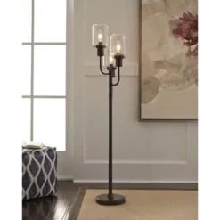 Jaak Metal Floor Lamp Bronze - Signature Design By Ashley