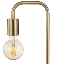 20.5" Metal/Marble Minimalist Glam Pipe Table Lamp (Includes LED Light Bulb) Brass - Jonathan Y -Famous Lighting Store GUEST bac9ad86 01dc 4e0c a55c 2fdf368411cc