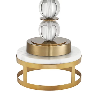 Vienna Full Spectrum Halston Buffet Table Lamp with Round Riser 36 1/4" Tall Crystal Ball Brass Off White Fabric Drum Shade for Bedroom Living Room Vienna Full Spectrum Halston Buffet Table Lamp With Round Riser 36 1/4" Tall Crystal Ball Brass Off White Fabric Drum Shade For Bedroom Living Room -Famous Lighting Store GUEST bc91b0d4 5bab 4bef a5da 39151b4fe501
