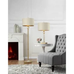 63.25" Traditional Metal Floor Lamp With Square Base Gold - Ore International 4 63.25" Traditional Metal Floor Lamp With Square Base Gold - Ore International -Famous Lighting Store GUEST bd1ae6a8 dacb 4ec6 bf8e 3bba2dee0fa9