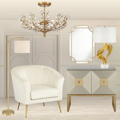 360 Lighting Modern Downbridge Floor Lamp 61 1/2" Tall Warm Gold Metal Off-White Linen Drum Shade for Living Room Reading Bedroom 360 Lighting Modern Downbridge Floor Lamp 61 1/2" Tall Warm Gold Metal Off-White Linen Drum Shade For Living Room Reading Bedroom -Famous Lighting Store GUEST bdb621a2 4421 4264 89f4 bd59390d7e6e