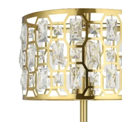 63" Cleo Glam Gold Metal And Faceted Crystal Drum Shade Floor Lamp - River Of Goods 12 63" Cleo Glam Gold Metal And Faceted Crystal Drum Shade Floor Lamp - River Of Goods -Famous Lighting Store GUEST be9d5916 f79c 4a33 98d0 036a84c3c6b0