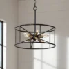 Possini Euro Design La Vista Black Chandelier 20 1/4" Wide Modern Sputnik 9-Light Fixture For Dining Room House Foyer Kitchen Island Entryway Bedroom -Famous Lighting Store GUEST bf6c0606 8bce 451b b0e2 687b010656a6