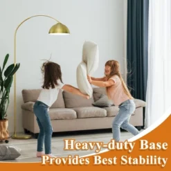 Frate Arc Floor Lamp For Reading Working, 90°Rotatable Metal Shade, 2 Colors Lampshades, Height Adjustable, 71 Inch(Bulb Not Included)-The Pop Home -Famous Lighting Store GUEST c00e6171 ac86 445f 841d f5319630ad22