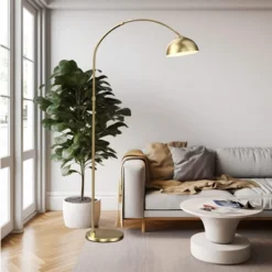 Frate Arc Floor Lamp For Reading Working, 90°Rotatable Metal Shade, 2 Colors Lampshades, Height Adjustable, 71 Inch(Bulb Not Included)-The Pop Home -Famous Lighting Store GUEST c0940d74 7b12 4ce2 9843 4293ca5287c4