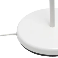 Swing Arm Floor Lamp With Glass Cylindrical Shade White - Lalia Home -Famous Lighting Store GUEST c0ac1f70 cee4 4bfd af7a 7cb2ebb24925