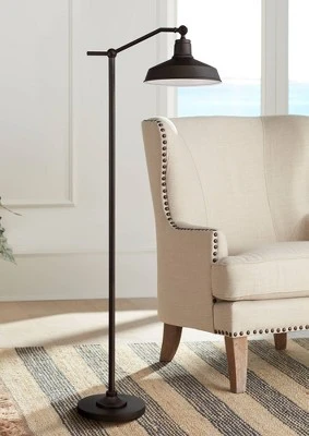 360 Lighting Kayne Rustic Farmhouse Floor Lamp Standing 61" Tall Satin Bronze Metal Downbridge Shade for Living Room Reading Bedroom Office House Home 360 Lighting Kayne Rustic Farmhouse Floor Lamp Standing 61" Tall Satin Bronze Metal Downbridge Shade For Living Room Reading Bedroom Office House Home -Famous Lighting Store GUEST c12f8cb9 206d 40ca 8d36 146b1c151ecc
