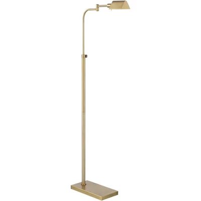Possini Euro Design Keegan Traditional Pharmacy Floor Lamp 54 1/4" Tall Warm Gold Adjustable Swing Arm Metal Tent Shade for Living Room Reading Possini Euro Design Keegan Traditional Pharmacy Floor Lamp 54 1/4" Tall Warm Gold Adjustable Swing Arm Metal Tent Shade For Living Room Reading -Famous Lighting Store GUEST c1966215 8625 4fde a503 fd8ea66e8be9
