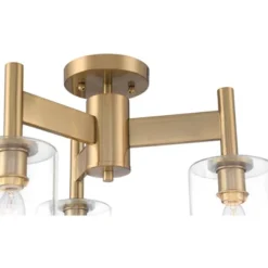 Possini Euro Design Lantico Modern Ceiling Light Semi Flush Mount Fixture 17" Wide Gold 3-Light Clear Glass For Bedroom Kitchen Living Room Hallway 3 Possini Euro Design Lantico Modern Ceiling Light Semi Flush Mount Fixture 17" Wide Gold 3-Light Clear Glass For Bedroom Kitchen Living Room Hallway -Famous Lighting Store GUEST c1dff467 2912 4980 8acc 8d9d9dc024eb